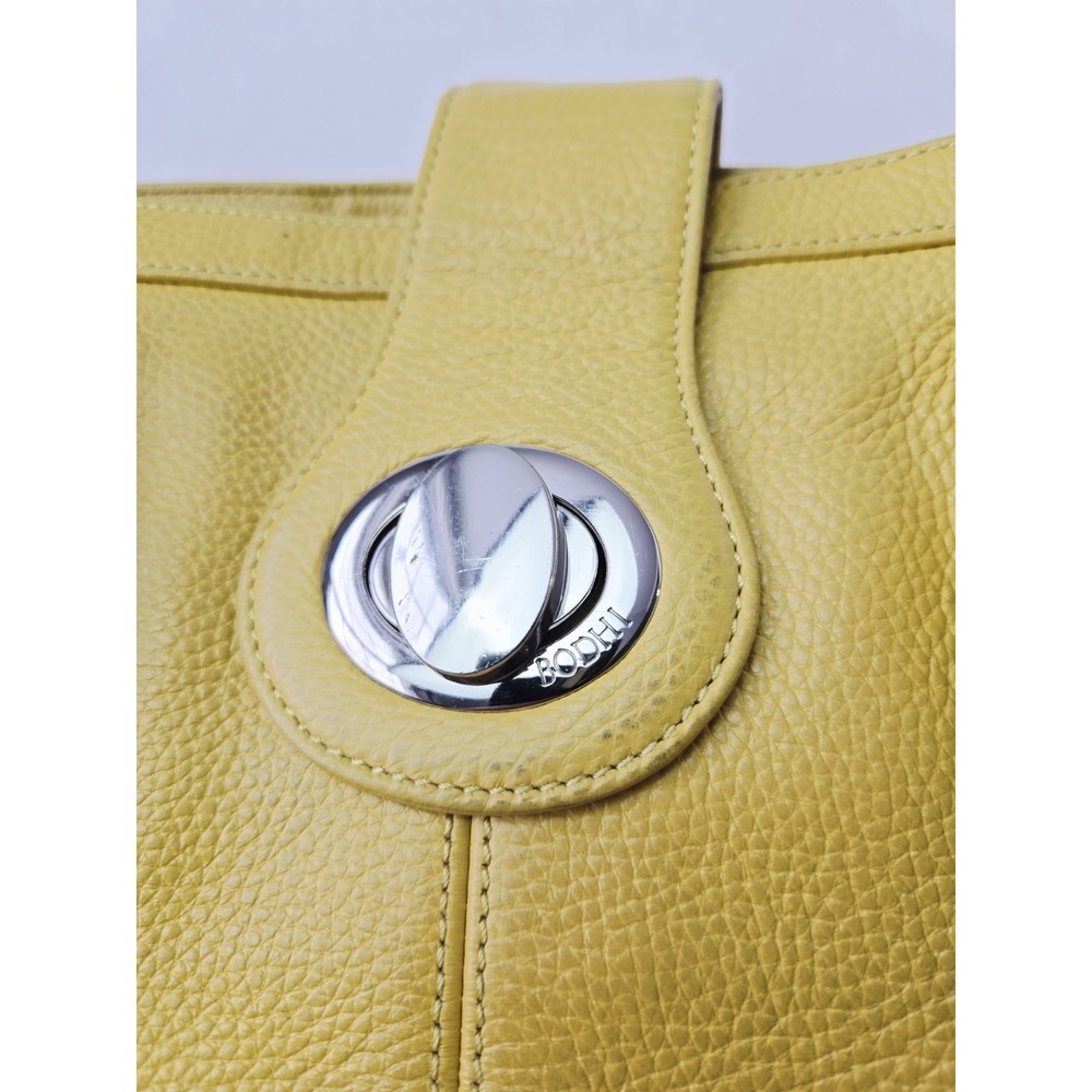 Vintage Bodhi Large yellow leather bag purse - Picture 2 of 8